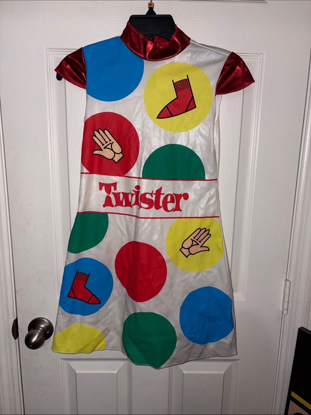 Twister Kids Costume Dress in Red, Blue, Yellow, Green size 10-12